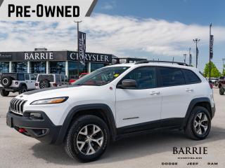 Used 2017 Jeep Cherokee Trailhawk | HEATED FRONT SEAT & HEATED STEERING WHEEL | SAFETYTEC GROUP | ACCIDENT FREE | SOLD AS-TRADED | GRE for sale in Barrie, ON