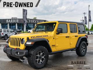 Used 2021 Jeep Wrangler Unlimited Rubicon PLATINUM MEMBERSHIP INCLUDED | HELLA YELLA | V6 MANUAL | TAN LEATHER SEATS | ONE OWNER for sale in Barrie, ON