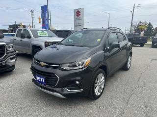 The 2017 Chevrolet Trax Premier AWD is the perfect combination of style, performance, and convenience. Designed for those who refuse to compromise, this versatile SUV boasts a sleek exterior and a spacious interior, making it the ideal vehicle for both city driving and off-road adventures. Equipped with remote start, you can easily warm up your car on those chilly mornings. The backup camera ensures safe and effortless parking, while the Bluetooth feature allows you to stay connected on the go. With its reliable AWD system, you can conquer any terrain with confidence. Dont miss out on the opportunity to own this exceptional vehicle that offers both practicality and luxury. Upgrade your driving experience and make the 2017 Chevrolet Trax Premier AWD your ultimate choice today!

G. D. Coates - The Original Used Car Superstore!
 
  Our Financing: We have financing for everyone regardless of your history. We have been helping people rebuild their credit since 1973 and can get you approvals other dealers cant. Our credit specialists will work closely with you to get you the approval and vehicle that is right for you. Come see for yourself why were known as The Home of The Credit Rebuilders!
 
  Our Warranty: G. D. Coates Used Car Superstore offers fully insured warranty plans catered to each customers individual needs. Terms are available from 3 months to 7 years and because our customers come from all over, the coverage is valid anywhere in North America.
 
  Parts & Service: We have a large eleven bay service department that services most makes and models. Our service department also includes a cleanup department for complete detailing and free shuttle service. We service what we sell! We sell and install all makes of new and used tires. Summer, winter, performance, all-season, all-terrain and more! Dress up your new car, truck, minivan or SUV before you take delivery! We carry accessories for all makes and models from hundreds of suppliers. Trailer hitches, tonneau covers, step bars, bug guards, vent visors, chrome trim, LED light kits, performance chips, leveling kits, and more! We also carry aftermarket aluminum rims for most makes and models.
 
  Our Story: Family owned and operated since 1973, we have earned a reputation for the best selection, the best reconditioned vehicles, the best financing options and the best customer service! We are a full service dealership with a massive inventory of used cars, trucks, minivans and SUVs. Chrysler, Dodge, Jeep, Ford, Lincoln, Chevrolet, GMC, Buick, Pontiac, Saturn, Cadillac, Honda, Toyota, Kia, Hyundai, Subaru, Suzuki, Volkswagen - Weve Got Em! Come see for yourself why G. D. Coates Used Car Superstore was voted Barries Best Used Car Dealership!