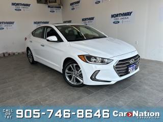 Used 2017 Hyundai Elantra LIMITED | LEATHER | SUNROOF | NAV | LOW KMS! for sale in Brantford, ON