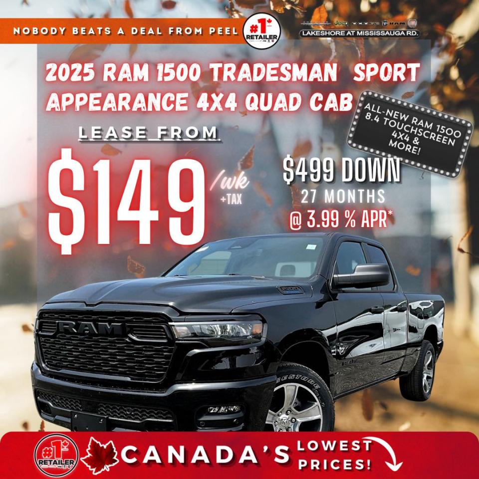 New 2025 RAM 1500 TRADESMAN 6.4 BOX | LEVEL 1 EQUIP | SPORT APP GRP for sale in Mississauga, ON