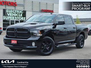 Odometer is 2051 kilometers below market average!



4x4, AWD. 4WD, Four New Tires, New Front Brakes, New Rear Brakes, Fresh Alignment, 1-Year SiriusXM Subscription, 115-Volt Auxiliary Power Outlet, 20 x 8 Aluminum Wheels, 4-Wheel Disc Brakes, 6 Speakers, 8.4 Touchscreen, A/C w/Dual-Zone Automatic Temperature Control, ABS brakes, Air Conditioning, AM/FM radio, Apple CarPlay Capable, Auto-Dimming Rear-View Mirror, Black 4x4 Badge, Black 5.7L Hemi Badge, Black Exterior Badging, Black Headlamp Bezels, Black RAM Tailgate Badge, Body-Colour Front Fascia, Body-Colour Grille, Body-Colour Rear Bumper w/Step Pads, Class IV Hitch Receiver, Compass, Driver door bin, Flat Load Floor, Fog Lamps, For SiriusXM Info Call 888-539-7474, Front 40/20/40 Split Bench Seat, Front Armrest w/3 Cup Holders, Front Centre Seat Cushion Storage, Front Heated Seats, Gloss Black Grille, Google Android Auto, Heated door mirrors, Heated Steering Wheel, Humidity Sensor, Leather-Wrapped Steering Wheel, LED Bed Lighting, Media Hub w/2 USB & Aux Input Jack, Night Edition, Outside temperature display, Passenger door bin, Power 10-Way Driver Seat w/Lumbar, Power door mirrors, Power Lumbar Adjust, Power steering, Power windows, Premium Cloth Front 40/20/40 Bench Seat, Quick Order Package 26J Express, Radio: Uconnect 4C w/8.4 Display, Ram 1500 Express Group, Rear 60/40 Split-Folding Bench Seat, Rear Folding Seat, Remote Keyless Entry, Remote Start System, Remote USB Charging Port, Security Alarm, Semi-Gloss Black Wheel Centre Hub, SiriusXM Satellite Radio, Sport Performance Hood, Spray-In Bedliner, Steering Wheel-Mounted Audio Controls, Storage Tray, Sub Zero Package, Tachometer, Tilt steering wheel, USB Mobile Projection, Wheels: 20 x 8 Semi-Gloss Black Aluminum.



Diamond Black Crystal Pearlcoat 2021 Ram 1500 Classic Express Express, 4X4, Night Edition, Heated Seats and Stee 4WD 8-Speed Automatic HEMI 5.7L V8 VVT





Family owned and operated more than 20 years, we provide the friendly and courteous service that you deserve. All of the Pre-Owned vehicles we offer for sale go through a , vigorous safety and mechanical inspection and are thoroughly cleaned and detailed so that they are in as close to as new condition as possible. Our DAILY Ontario wide Price Checks against similar inventory make sure we are offering you the best deal possible on any vehicle in our stock. Read our Online Reviews & Check us out on Facebook!***** See all of our New & Pre-Owned Inventory, at http://www.cardinalkia.com/.***** We have satisfied customers from all over Ontario; Niagara Falls, St. Catharines, Welland, Fonthill, Fort Erie, Grimsby, Port Colborne, Beamsville, Hamilton, Smithville, Wainfleet, Stoney Creek, Hamilton Mountain, Burlington, Oakville, Ancaster and Caledonia, Mississauga, South Brampton and Hagersville.***** With easy bank financing and these great values, you can drive home in one of these great Cardinal Kia pre-owned vehicles today.