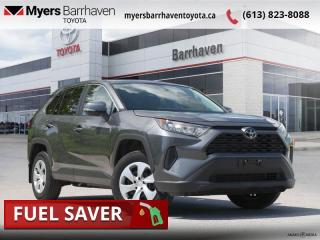 <b>Heated Seats,  Apple CarPlay,  Android Auto,  Blind Spot Monitoring,  Lane Keep Assist!</b><br> <br>  Compare at $32134 - Our Live Market Price is just $30898! <br> <br>   With rugged capability and a sporty design, roughing it never looked so good! This  2022 Toyota RAV4 is fresh on our lot in Ottawa. <br> <br>Introducing the Toyota RAV4, a radical redesign of a storied legend. While the RAV4 is loaded with modern creature comforts, conveniences, and safety, this SUV is still true to its roots with incredible capability. Whether youre running errands in the city or exploring the countryside, the RAV4 empowers your ambitions and redefines what you can do. Make new and exciting memories in this ultra efficient Toyota RAV4 today! This  SUV has 68,445 kms. Its  grey in colour  . It has an automatic transmission and is powered by a  203HP 2.5L 4 Cylinder Engine. <br> <br> Our RAV4s trim level is LE. This RAV4 LE comes paired with some impressive features such as sport, ECO & normal driving modes, a 7 inch touchscreen with Entune Audio 3.0, Apple CarPlay, Android Auto, USB and aux inputs, heated front seats, remote keyless entry, steering wheel with audio controls and a rear view camera. Additional features includes LED headlights, heated power mirrors, Toyota Safety Sense 2.0, dynamic radar cruise control, automatic highbeam assist, blind spot monitoring with rear cross traffic alert, and lane keep assist with lane departure warning plus much more. This vehicle has been upgraded with the following features: Heated Seats,  Apple Carplay,  Android Auto,  Blind Spot Monitoring,  Lane Keep Assist,  Steering Wheel Audio Control,  Forward Collision Warning. <br> <br>To apply right now for financing use this link : <a href=https://www.myersbarrhaventoyota.ca/quick-approval/ target=_blank>https://www.myersbarrhaventoyota.ca/quick-approval/</a><br><br> <br/><br> Buy this vehicle now for the lowest bi-weekly payment of <b>$236.30</b> with $0 down for 84 months @ 9.99% APR O.A.C. ( Plus applicable taxes -  Plus applicable fees   ).  See dealer for details. <br> <br>At Myers Barrhaven Toyota we pride ourselves in offering highly desirable pre-owned vehicles. We truly hand pick all our vehicles to offer only the best vehicles to our customers. No two used cars are alike, this is why we have our trained Toyota technicians highly scrutinize all our trade ins and purchases to ensure we can put the Myers seal of approval. Every year we evaluate 1000s of vehicles and only 10-15% meet the Myers Barrhaven Toyota standards. At the end of the day we have mutual interest in selling only the best as we back all our pre-owned vehicles with the Myers *LIFETIME ENGINE TRANSMISSION warranty. Thats right *LIFETIME ENGINE TRANSMISSION warranty, were in this together! If we dont have what youre looking for not to worry, our experienced buyer can help you find the car of your dreams! Ever heard of getting top dollar for your trade but not really sure if you were? Here we leave nothing to chance, every trade-in we appraise goes up onto a live online auction and we get buyers coast to coast and in the USA trying to bid for your trade. This means we simultaneously expose your car to 1000s of buyers to get you top trade in value. <br>We service all makes and models in our new state of the art facility where you can enjoy the convenience of our onsite restaurant, service loaners, shuttle van, free Wi-Fi, Enterprise Rent-A-Car, on-site tire storage and complementary drink. Come see why many Toyota owners are making the switch to Myers Barrhaven Toyota. <br>*LIFETIME ENGINE TRANSMISSION WARRANTY NOT AVAILABLE ON VEHICLES WITH KMS EXCEEDING 140,000KM, VEHICLES 8 YEARS & OLDER, OR HIGHLINE BRAND VEHICLE(eg. BMW, INFINITI. CADILLAC, LEXUS...) o~o