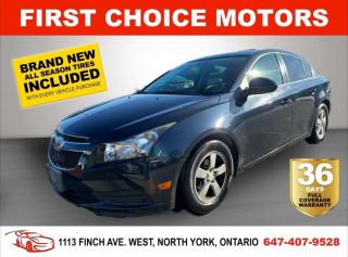 Welcome to First Choice Motors, the largest car dealership in Toronto of pre-owned cars, SUVs, and vans priced between $5000-$15,000. With an impressive inventory of over 300 vehicles in stock, we are dedicated to providing our customers with a vast selection of affordable and reliable options. <br><br>Were thrilled to offer a used 2014 Chevrolet Cruze LT, dark blue color with 98,000km (STK#7389) This vehicle was $11990 NOW ON SALE FOR $9990. It is equipped with the following features:<br>- Automatic Transmission<br>- Leather Seats<br>- Sunroof<br>- Heated seats<br>- Bluetooth<br>- Reverse camera<br>- Alloy wheels<br>- Power windows<br>- Power locks<br>- Power mirrors<br>- Air Conditioning<br><br>At First Choice Motors, we believe in providing quality vehicles that our customers can depend on. All our vehicles come with a 36-day FULL COVERAGE warranty. We also offer additional warranty options up to 5 years for our customers who want extra peace of mind.<br><br>Furthermore, all our vehicles are sold fully certified with brand new brakes rotors and pads, a fresh oil change, and brand new set of all-season tires installed & balanced. You can be confident that this car is in excellent condition and ready to hit the road.<br><br>At First Choice Motors, we believe that everyone deserves a chance to own a reliable and affordable vehicle. Thats why we offer financing options with low interest rates starting at 7.9% O.A.C. Were proud to approve all customers, including those with bad credit, no credit, students, and even 9 socials. Our finance team is dedicated to finding the best financing option for you and making the car buying process as smooth and stress-free as possible.<br><br>Our dealership is open 7 days a week to provide you with the best customer service possible. We carry the largest selection of used vehicles for sale under $9990 in all of Ontario. We stock over 300 cars, mostly Hyundai, Chevrolet, Mazda, Honda, Volkswagen, Toyota, Ford, Dodge, Kia, Mitsubishi, Acura, Lexus, and more. With our ongoing sale, you can find your dream car at a price you can afford. Come visit us today and experience why we are the best choice for your next used car purchase!<br><br>All prices exclude a $10 OMVIC fee, license plates & registration  and ONTARIO HST (13%)