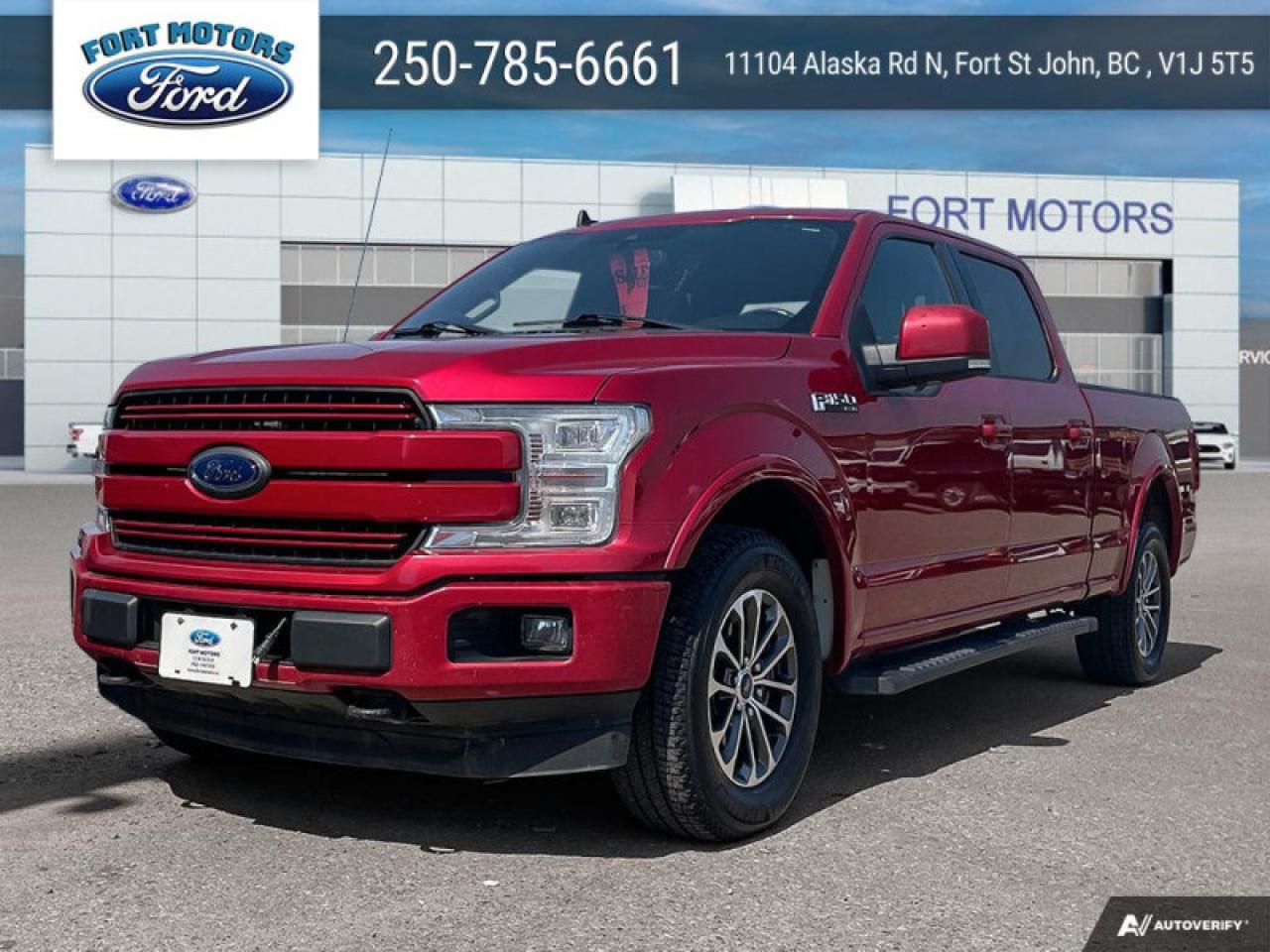 Used 2020 Ford F-150 Lariat  - Leather Seats -  Cooled Seats for sale in Fort St John, BC