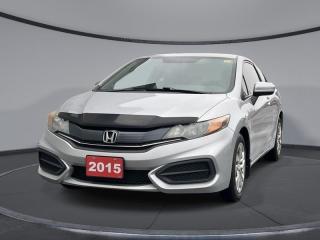 <b>Bluetooth,  Air Conditioning,  Cruise Control,  Power Windows!</b><br> <br>     A comfortable ride, a spacious interior and very good safety scores buff out the Civics appeal, says Edmunds.com of the 2015 Honda Civic Coupe. This  2015 Honda Civic Coupe is fresh on our lot in Sudbury. <br> <br>The 2015 Honda Civic Coupe effortlessly blends the need for space with the sleek look of a two-door model. Along with efficient performance, a modern cabin makes this coupe the ideal choice for a daily driver. In addition, modern technology provides the safety and fun youre looking for in a sporty coupe. This  coupe has 131,608 kms. Its  alabaster in colour  . It has an automatic transmission and is powered by a  143HP 1.8L 4 Cylinder Engine.   This vehicle has been upgraded with the following features: Bluetooth,  Air Conditioning,  Cruise Control,  Power Windows. <br> <br>To apply right now for financing use this link : <a href=https://www.palladinohonda.com/finance/finance-application target=_blank>https://www.palladinohonda.com/finance/finance-application</a><br><br> <br/><br>Palladino Honda is your ultimate resource for all things Honda, especially for drivers in and around Sturgeon Falls, Elliot Lake, Espanola, Alban, and Little Current. Our dealership boasts a vast selection of high-class, top-quality Honda models, as well as expert financing advice and impeccable automotive service. These factors arent what set us apart from other dealerships, though. Rather, our uncompromising customer service and professionalism make every experience unforgettable, and keeps drivers coming back. The advertised price is for financing purchases only. All cash purchases will be subject to an additional surcharge of $2,501.00. This advertised price also does not include taxes and licensing fees.<br> Come by and check out our fleet of 110+ used cars and trucks and 60+ new cars and trucks for sale in Sudbury.  o~o