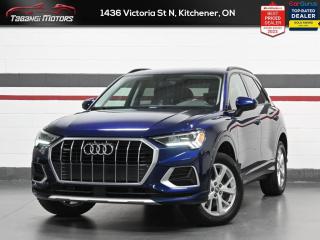 <b>Apple Carplay, Android Auto, Panoramic Roof, Heated Seats & Steering Wheel, Audi Pre Sense, Park Aid!</b><br>  Tabangi Motors is family owned and operated for over 20 years and is a trusted member of the UCDA. Our goal is not only to provide you with the best price, but, more importantly, a quality, reliable vehicle, and the best customer service. Serving the Kitchener area, Tabangi Motors, located at 1436 Victoria St N, Kitchener, ON N2B 3E2, Canada, is your premier retailer of Preowned vehicles. Our dedicated sales staff and top-trained technicians are here to make your auto shopping experience fun, easy and financially advantageous. Please utilize our various online resources and allow our excellent network of people to put you in your ideal car, truck or SUV today! <br><br>Tabangi Motors in Kitchener, ON treats the needs of each individual customer with paramount concern. We know that you have high expectations, and as a car dealer we enjoy the challenge of meeting and exceeding those standards each and every time. Allow us to demonstrate our commitment to excellence! Call us at 905-670-3738 or email us at customercare@tabangimotors.com to book an appointment. <br><hr></hr>CERTIFICATION: Have your new pre-owned vehicle certified at Tabangi Motors! We offer a full safety inspection exceeding industry standards including oil change and professional detailing prior to delivery. Vehicles are not drivable, if not certified. The certification package is available for $595 on qualified units (Certification is not available on vehicles marked As-Is). All trade-ins are welcome. Taxes and licensing are extra.<br><hr></hr><br> <br>   The smallest SUV in the Audi lineup, this 2021 Q3 is big on style, comfort, and capability. This  2021 Audi Q3 is for sale today in Kitchener. <br> <br>With plenty of style and Audis sporty design language, this aggressive 2021 Q3 is packed full of modern technology and luxurious features. The capability and utility in this compact crossover is second to none, with tons of extra space for all of your passengers. With an improved driving position the Q3s cabin is more luxurious, featuring ambient interior lighting, a fully digital gauge cluster, and contrasting microsuede on the dashboard and doors.This  SUV has 54,771 kms. Its  blue in colour  . It has a 8 speed automatic transmission and is powered by a  228HP 2.0L 4 Cylinder Engine.  It may have some remaining factory warranty, please check with dealer for details.  This vehicle has been upgraded with the following features: Air, Rear Air, Tilt, Cruise, Power Windows, Power Mirrors, Power Locks. <br> <br>To apply right now for financing use this link : <a href=https://kitchener.tabangimotors.com/apply-now/ target=_blank>https://kitchener.tabangimotors.com/apply-now/</a><br><br> <br/><br><hr></hr>SERVICE: Schedule an appointment with Tabangi Service Centre to bring your vehicle in for all its needs. Simply click on the link below and book your appointment. Our licensed technicians and repair facility offer the highest quality services at the most competitive prices. All work is manufacturer warranty approved and comes with 2 year parts and labour warranty. Start saving hundreds of dollars by servicing your vehicle with Tabangi. Call us at 905-670-8100 or follow this link to book an appointment today! https://calendly.com/tabangiservice/appointment. <br><hr></hr>PRICE: We believe everyone deserves to get the best price possible on their new pre-owned vehicle without having to go through uncomfortable negotiations. By constantly monitoring the market and adjusting our prices below the market average you can buy confidently knowing you are getting the best price possible! No haggle pricing. No pressure. Why pay more somewhere else?<br><hr></hr>WARRANTY: This vehicle qualifies for an extended warranty with different terms and coverages available. Dont forget to ask for help choosing the right one for you.<br><hr></hr>FINANCING: No credit? New to the country? Bankruptcy? Consumer proposal? Collections? You dont need good credit to finance a vehicle. Bad credit is usually good enough. Give our finance and credit experts a chance to get you approved and start rebuilding credit today!<br> o~o