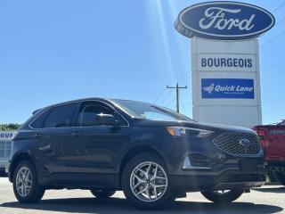 <b>18 inch Aluminum Wheels, Cold Weather Package, Heated Steering Wheel, Trailer Tow Package!</b><br> <br> <br> <br>  With luxury inside, and a bold, distinct style outside, the Ford Edge will stand out in the crowd as much as you do. <br> <br>With meticulous attention to detail and amazing style, the Ford Edge seamlessly integrates power, performance and handling with awesome technology to help you multitask your way through the challenges that life throws your way. Made for an active lifestyle and spontaneous getaways, the Ford Edge is as rough and tumble as you are. Push the boundaries and stay connected to the road with this sweet ride!<br> <br> This stone blue metallic SUV  has a 8 speed automatic transmission and is powered by a  250HP 2.0L 4 Cylinder Engine.<br> <br> Our Edges trim level is SEL. Stepping up to this SEL trim rewards you with plush heated front seats featuring power adjustment and lumbar support, a power liftgate for rear cargo access, a key fob with remote engine start and rear parking sensors, in addition to a 12-inch capacitive infotainment screen bundled with wireless Apple CarPlay and Android Auto, SiriusXM satellite radio, a 6-speaker audio setup, and 4G mobile hotspot internet connectivity. You and yours are assured of optimum road safety, with blind spot detection, rear cross traffic alert, pre-collision assist with automatic emergency braking, lane keeping assist, lane departure warning, forward collision alert, driver monitoring alert, and a rearview camera with an inbuilt washer. Also standard include proximity keyless entry, dual-zone climate control, 60-40 split front folding rear seats, LED headlights with automatic high beams, and even more. This vehicle has been upgraded with the following features: 18 Inch Aluminum Wheels, Cold Weather Package, Heated Steering Wheel, Trailer Tow Package. <br><br> View the original window sticker for this vehicle with this url <b><a href=http://www.windowsticker.forddirect.com/windowsticker.pdf?vin=2FMPK4J93RBB23134 target=_blank>http://www.windowsticker.forddirect.com/windowsticker.pdf?vin=2FMPK4J93RBB23134</a></b>.<br> <br>To apply right now for financing use this link : <a href=https://www.bourgeoismotors.com/credit-application/ target=_blank>https://www.bourgeoismotors.com/credit-application/</a><br><br> <br/> 4.99% financing for 84 months.  Incentives expire 2024-05-31.  See dealer for details. <br> <br>Discount on vehicle represents the Cash Purchase discount applicable and is inclusive of all non-stackable and stackable cash purchase discounts from Ford of Canada and Bourgeois Motors Ford and is offered in lieu of sub-vented lease or finance rates. To get details on current discounts applicable to this and other vehicles in our inventory for Lease and Finance customer, see a member of our team. </br></br>Discover a pressure-free buying experience at Bourgeois Motors Ford in Midland, Ontario, where integrity and family values drive our 78-year legacy. As a trusted, family-owned and operated dealership, we prioritize your comfort and satisfaction above all else. Our no pressure showroom is lead by a team who is passionate about understanding your needs and preferences. Located on the shores of Georgian Bay, our dealership offers more than just vehiclesits an experience rooted in community, trust and transparency. Trust us to provide personalized service, a diverse range of quality new Ford vehicles, and a seamless journey to finding your perfect car. Join our family at Bourgeois Motors Ford and let us redefine the way you shop for your next vehicle.<br> Come by and check out our fleet of 70+ used cars and trucks and 230+ new cars and trucks for sale in Midland.  o~o