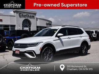 2022 Volkswagen Tiguan 4D Sport Utility Comfortline Pure White AWD. AWD 2.0L TSI 8-Speed Automatic with Tiptronic<br><br><br>Here at Chatham Chrysler, our Financial Services Department is dedicated to offering the service that you deserve. We are experienced with all levels of credit and are looking forward to sitting down with you. Chatham Chrysler Proudly serves customers from London, Ridgetown, Thamesville, Wallaceburg, Chatham, Tilbury, Essex, LaSalle, Amherstburg and Windsor with no distance being ever too far! At Chatham Chrysler, WE CAN DO IT!