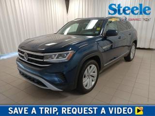 Own our dynamic 2021 Volkswagen Atlas Cross Sport Highline 4MOTION in Tourmaline Blue Metallic and discover what comes next! Motivated by a 3.6 Litre V6 producing 276hp tethered to an 8 Speed Tiptronic Automatic transmission. Move with confidence from the trail to the town in our All Wheel Drive SUV that also returns approximately 10.4L/100km on the highway. Stares come standard as well with LED lighting, adaptive headlamps, a panoramic sunroof, a hands-free tailgate, and terrific 20-inch alloy wheels. Our Highline cabin has just what you need to stay comfortable as you explore your world, including leather heated/ventilated front and heated rear seats, eight-way power for the driver, a heated Eco-leather steering wheel, dual-zone automatic climate control, premium leatherette door inserts, and keyless access with pushbutton ignition. Stay on track and in touch as you travel with an 8-inch touchscreen, full-colour navigation, wireless Android Auto/Apple CarPlay, Bluetooth, and a six-speaker sound system. Volkswagens smart technology is on board for your peace of mind with a backup camera, automatic emergency braking, a blind-spot monitor, pedestrian detection, hill-start assist, rear cross-traffic alert, adaptive cruise control, parking sensors, and more. Athletic and stylish, our Atlas Cross Sport Highline is here to have fun! Save this Page and Call for Availability. We Know You Will Enjoy Your Test Drive Towards Ownership! Steele Chevrolet Atlantic Canadas Premier Pre-Owned Super Center. Being a GM Certified Pre-Owned vehicle ensures this unit has been fully inspected fully detailed serviced up to date and brought up to Certified standards. Market value priced for immediate delivery and ready to roll so if this is your next new to your vehicle do not hesitate. Youve dealt with all the rest now get ready to deal with the BEST! Steele Chevrolet Buick GMC Cadillac (902) 434-4100 Metros Premier Credit Specialist Team Good/Bad/New Credit? Divorce? Self-Employed?