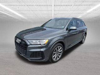 The 2021 Audi Q7 3.0 Progressiv quattro is a luxury midsize SUV that combines sophisticated design, advanced technology, and powerful performance. Here are the key details about this model:Performance and EngineEngine: 3.0-liter V6 turbocharged with a 48-volt mild-hybrid systemHorsepower: 335 hp @ 5,000-6,400 rpmTorque: 369 lb-ft @ 1,370-4,500 rpmTransmission: 8-speed Tiptronic automaticDrivetrain: Quattro all-wheel drive0-60 mph: Approximately 5.7 secondsFuel EconomyCity: 18 mpgHighway: 23 mpgCombined: 20 mpgDimensionsWheelbase: 117.9 inchesLength: 199.3 inchesWidth: 77.6 inchesHeight: 68.5 inchesGround Clearance: 8.3 inchesInterior FeaturesSeating Capacity: 7 passengersUpholstery: Leather seating surfacesFront Seats: 8-way power-adjustable with driver memoryInfotainment System: MMI® touch response with dual center displays (10.1-inch upper and 8.6-inch lower)Audi Virtual Cockpit: 12.3-inch digital instrument clusterNavigation: StandardAudio System: Bang & Olufsen 3D Premium Sound System (optional)Climate Control: Four-zone automatic climate controlPanoramic Sunroof: StandardThird-Row Seating: StandardSafety FeaturesAirbags: Front, front-side, and side-curtain airbagsAudi Pre Sense Basic and Front: StandardAudi Side Assist with Rear Cross Traffic Assist: StandardLane Departure Warning: StandardAdaptive Cruise Control with Traffic Jam Assist: OptionalTop View Camera System: StandardPark Assist: StandardExterior FeaturesWheels: 19-inch 5-arm-star design wheelsHeadlights: LED headlights with high beam assistTaillights: LED with dynamic turn signalsRoof Rails: AluminumPower Tailgate: StandardCargo SpaceCargo Volume (behind third row): 14.2 cubic feetCargo Volume (behind second row): 35.7 cubic feetCargo Volume (behind first row): 69.6 cubic feetDriving ExperienceThe 2021 Audi Q7 3.0 Progressiv quattro offers a refined driving experience with its powerful V6 engine and smooth 8-speed Tiptronic transmission. The Quattro all-wheel drive system enhances stability and traction, making it capable in various driving conditions. The advanced suspension system ensures a comfortable ride, while the dynamic handling makes it enjoyable to drive.ConclusionThe 2021 Audi Q7 3.0 Progressiv quattro is a well-rounded luxury SUV that provides a blend of performance, luxury, and advanced technology. Its an excellent choice for families and individuals seeking a versatile vehicle that excels in comfort, safety, and driving enjoyment. Its spacious interior, high-quality materials, and comprehensive safety features make it a standout in the luxury SUV segment.