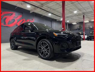 <div>Mythos Black Metallic Exterior On Black Leather Sport Seats Interior.</div><div></div><div>Single Owner, Local Ontario Vehicle, Certified, And A Balance Of Audi Warranty September 22 2026/80,000Km.</div><div></div><div>Financing And Extended Warranty Options Available, Trade-Ins Are Welcome!</div><div></div><div>This 2023 Audi Q5 Sportback Technik 45 TFSI quattro Is Loaded With A S-Line Black Package, And A Park Assist.</div><div></div><div>Packages Include MMI Navigation plus with MMI touch, Panoramic glass roof, Audi virtual cockpit Plus, Bang & Olufsen premium sound system with 3D sound, Audi phone box, Smartphone interface, Audi connect Emergency Call & Service with Audi connect Remote & Control, 360 camera, Ambient Lighting package plus, Garage door opener, Front seats, electrically adjustable with memory function for the driver seat, Leather steering wheel in 3-spoke design with multifunction plus and steering wheel heating, Exterior mirrors, power-adjustable, heated and power-folding, auto-dimming on both sides, with memory feature, Audi drive select, Audi active lane assist, Audi pre sense city, Audi pre sense rear, Park assist with parking aid plus, Lane change assistant, Adaptive Cruise Control, Matrix LED headlamps with dynamic light design and dynamic turn signal, Headlamp washer system, 3-zone climate control system, Keyless Entry, Anti-theft alarm, Tire pressure monitoring system, 4-way lumbar support for the front seats, USB charging ports in rear seat area, Windshield with heat-reflecting glass and acoustic glass, black optics (grille and window trim), Black Side Mirrors, Black Roof Rails, Wheels: 8.0J x 20" 5-V-Spoke Star Design, Anthracite black finish, And More!</div><div></div><div>We Do Not Charge Any Additional Fees For Certification, Its Just The Price Plus HST And Licencing.</div><div>Follow Us On Instagram, And Facebook.</div><div></div><div>Dont Worry About Rain, Or Snow, Come Into Our 20,000sqft Indoor Showroom, We Have Been In Business For A Decade, With Many Satisfied Clients That Keep Coming Back, And Refer Their Friends And Family. We Are Confident You Will Have An Enjoyable Shopping Experience At AutoBase. If You Have The Chance Come In And Experience AutoBase For Yourself.</div><div><br /></div>