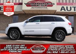 Used 2017 Jeep Grand Cherokee LIMITED EDITION 4X4, FULLY LOADED, CLEAN & SHARP!! for sale in Headingley, MB
