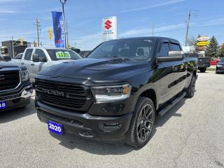 Used 2020 RAM 1500 Sport Crew Cab 4x4 ~Nav ~Cam ~Leather ~Pano Roof for sale in Barrie, ON