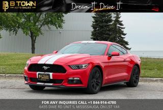 <meta charset=utf-8 />
<span>2017 FORD MUSTANG ECOBOOST</span>

It comes with Bluetooth, Cruise Control, Backup camera, AM/FM Radio, Remote trunk release, Power windows, Electric mirrors and many more features.

*$699 SAFETY FEE*

HST and licensing will be extra

* $999 Financing fee conditions may apply*



Financing Available at as low as 7.69% O.A.C



We approve everyone-good bad credit, newcomers, students.



Previously declined by bank ? No problem !!



Let the experienced professionals handle your credit application.

<meta charset=utf-8 />
Apply for pre-approval today !!



At B TOWN AUTO SALES we are not only Concerned about selling great used Vehicles at the most competitive prices at our new location 6435 DIXIE RD unit 5, MISSISSAUGA, ON L5T 1X4. We also believe in the importance of establishing a lifelong relationship with our clients which starts from the moment you walk-in to the dealership. We,re here for you every step of the way and aims to provide the most prominent, friendly and timely service with each experience you have with us. You can think of us as being like ‘YOUR FAMILY IN THE BUSINESS’ where you can always count on us to provide you with the best automotive care.