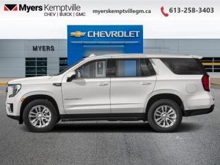 <b>Diesel Engine, 20 inch Aluminum Wheels, Max Trailering Package!</b><br> <br> <br> <br>At Myers, we believe in giving our customers the power of choice. When you choose to shop with a Myers Auto Group dealership, you dont just have access to one inventory, youve got the purchasing power of an entire auto group behind you!<br> <br>  Truly an all-purpose vehicle, this GMC Yukon carries a ton of passengers and cargo with ease, and looks good doing it. <br> <br>This GMC Yukon is a traditional full-size SUV thats thoroughly modern. With its truck-based body-on-frame platform, its every bit as tough and capable as a full size pickup truck. The handsome exterior and well-appointed interior are what make this SUV a desirable family hauler. This GMC Yukon sits above the competition in tech, features and aesthetics while staying capable and comfortable enough to take the whole family and a camper along for the adventure. <br> <br> This summit white SUV  has an automatic transmission and is powered by a  277HP 3.0L Straight 6 Cylinder Engine.<br> <br> Our Yukons trim level is SLE. This Yukon SLE is a perfect blend of form with function and comes loaded with some amazing features like a premium smooth riding suspension, an large 10.2 inch colour touchscreen featuring wireless Apple CarPlay and Android Auto, SiriusXM radio, stylish aluminum wheels, active aero shutters, LED headlights and convenient side assist steps. The interior also boasts some amazing luxury with a power driver seat with lumbar support, 4G WiFi hotspot, GMC Connected Access, a leather steering wheel with cruise and audio controls, an HD rear view camera, remote engine start, Teen Driver Technology, tri zone automatic climate control, front pedestrian braking, front and rear parking assist, tow/haul mode, trailering equipment, automatic emergency braking and plenty of cargo room! This vehicle has been upgraded with the following features: Diesel Engine, 20 Inch Aluminum Wheels, Max Trailering Package. <br><br> <br>To apply right now for financing use this link : <a href=https://www.myerskemptvillegm.ca/finance/ target=_blank>https://www.myerskemptvillegm.ca/finance/</a><br><br> <br/> See dealer for details. <br> <br>Your journey to better driving experiences begins in our inventory, where youll find a stunning selection of brand-new Chevrolet, Buick, and GMC models. If youre looking to get additional luxuries at a wallet-friendly price, dont just pick pre-owned -- choose from our selection of over 300 Myers Approved used vehicles! Our incredible sales team will match you with the car, truck, or SUV thats got everything youre looking for, and much more. o~o