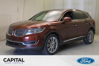 Used 2016 Lincoln MKX Reserve AWD **Local Trade, Leather, Sunroof, Navigation, 3.7L, Power Liftgate** for sale in Regina, SK