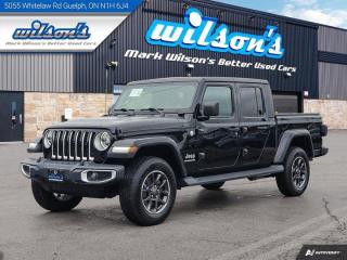 Check out this certified 2020 Jeep Gladiator Overland 4X4, Leather, Nav, LED Lights, Blind Spot Monitor, Tow Pkg, Heated Steering, and more! . Its Automatic transmission and 3.6 L engine will keep you going. This Jeep Gladiator features the following options: UCONNECT 4C NAV & SOUND GROUP -inc: SiriusXM Traffic, Alpine Premium Audio System, Radio: Uconnect 4C Nav w/8.4 Display, HD Radio, Auto-Dimming Rearview Mirror, For Details, Visit DriveUconnect.ca, 1-Year SiriusXM Guardian Subscription, 5-Year SiriusXM Travel Link Subscription, GPS Navigation, 5-Year SiriusXM Traffic Subscription, SiriusXM Travel Link, SOS Call & Roadside Assistance Call, 8.4 Touchscreen, TRANSMISSION: 8-SPEED AUTOMATIC -inc: Tip Start, Transmission Skid Plate, Selec-Speed Control, TRAILER TOW PACKAGE -inc: Class IV Hitch Receiver, Heavy-Duty Engine Cooling, 240-Amp Alternator, TRAC-LOK LIMITED-SLIP REAR DIFFERENTIAL, TIRES: 255/70R18 BSW ALL-SEASON (STD), SAFETY GROUP -inc: Park-Sense Rear Park Assist System, Blind-Spot/Rear Cross-Path Detection, REMOTE START SYSTEM, REMOTE PROXIMITY KEYLESS ENTRY, RADIO: UCONNECT 4C NAV W/8.4 DISPLAY, and QUICK ORDER PACKAGE 24G OVERLAND -inc: Engine: 3.6L Pentastar VVT V6 w/ESS, Transmission: 8-Speed Automatic. Stop by and visit us at Mark Wilsons Better Used Cars, 5055 Whitelaw Road, Guelph, ON N1H 6J4.60+ years of World Class Service!650+ Live Market Priced VEHICLES! ONE MASSIVE LOCATION!No unethical Penalties or tricks for paying cash!Free Local Delivery Available!FINANCING! - Better than bank rates! 6 Months No Payments available on approved credit OAC. Zero Down Available. We have expert licensed credit specialists to secure the best possible rate for you and keep you on budget ! We are your financing broker, let us do all the leg work on your behalf! Click the RED Apply for Financing button to the right to get started or drop in today!BAD CREDIT APPROVED HERE! - You dont need perfect credit to get a vehicle loan at Mark Wilsons Better Used Cars! We have a dedicated licensed team of credit rebuilding experts on hand to help you get the car of your dreams!WE LOVE TRADE-INS! - Top dollar trade-in values!SELL us your car even if you dont buy ours! HISTORY: Free Carfax report included.Certification included! No shady fees for safety!EXTENDED WARRANTY: Available30 DAY WARRANTY INCLUDED: 30 Days, or 3,000 km (mechanical items only). No Claim Limit (abuse not covered)5 Day Exchange Privilege! *(Some conditions apply)CASH PRICES SHOWN: Excluding HST and Licensing Fees.2019 - 2024 vehicles may be daily rentals. Please inquire with your Salesperson.