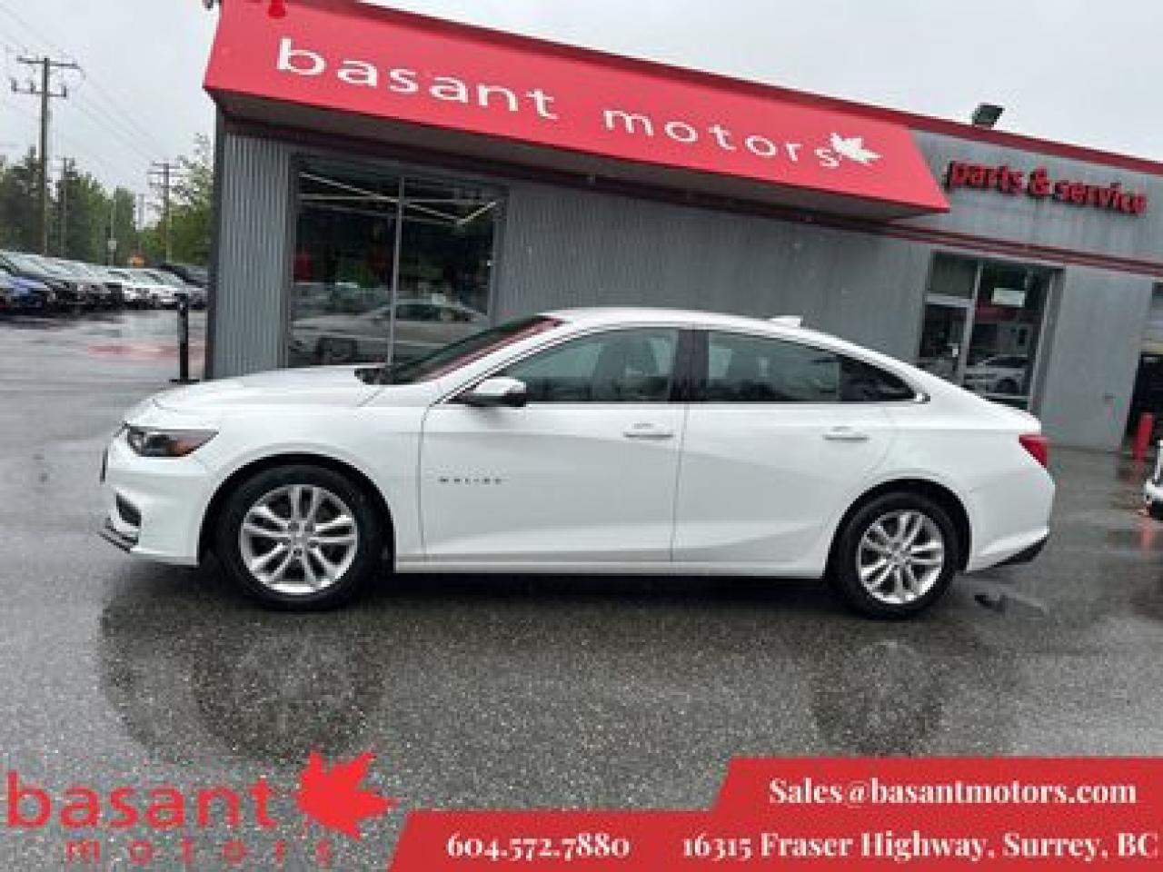 Used 2018 Chevrolet Malibu Backup Cam, Alloy Wheels, Power Windows/Locks! for sale in Surrey, BC