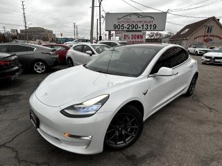 Used 2018 Tesla Model 3 Pearl White LONG RANGE Leather/Alloys/Autopilot/Blind Spot Cameras for sale in Mississauga, ON