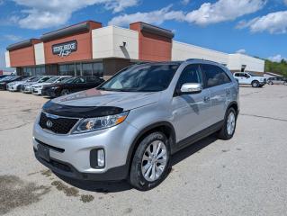 Come Finance this vehicle with us. Apply on our website stonebridgeauto.com <br>
2015 Kia Sorento EX with 187000kms. 3.3 liter V6 All wheel drive 

Clean title and safetied. Always owned in Manitoba. Amazing service records 

Leather seats 
Heated front seats 
Heated steering wheel 
Huge Panoramic Sunroof 
Rear Heated seats 
Bluetooth 
Cruise control 

We take trades! Vehicle is for sale in Steinbach by STONE BRIDGE AUTO INC. Dealer #5000 we are a small business focused on customer satisfaction. Financing is available if needed. Text or call before coming to view and ask for sales. 