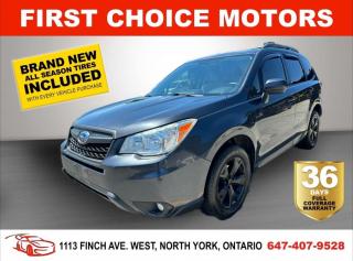 Welcome to First Choice Motors, the largest car dealership in Toronto of pre-owned cars, SUVs, and vans priced between $5000-$15,000. With an impressive inventory of over 300 vehicles in stock, we are dedicated to providing our customers with a vast selection of affordable and reliable options. <br><br>Were thrilled to offer a used 2015 Subaru Forester CONVENIENCE, grey color with 228,000km (STK#7406) This vehicle was $10990 NOW ON SALE FOR $9990. It is equipped with the following features:<br>- Automatic Transmission<br>- All wheel drive<br>- Bluetooth<br>- Reverse camera<br>- Alloy wheels<br>- Power windows<br>- Power locks<br>- Power mirrors<br>- Air Conditioning<br><br>At First Choice Motors, we believe in providing quality vehicles that our customers can depend on. All our vehicles come with a 36-day FULL COVERAGE warranty. We also offer additional warranty options up to 5 years for our customers who want extra peace of mind.<br><br>Furthermore, all our vehicles are sold fully certified with brand new brakes rotors and pads, a fresh oil change, and brand new set of all-season tires installed & balanced. You can be confident that this car is in excellent condition and ready to hit the road.<br><br>At First Choice Motors, we believe that everyone deserves a chance to own a reliable and affordable vehicle. Thats why we offer financing options with low interest rates starting at 7.9% O.A.C. Were proud to approve all customers, including those with bad credit, no credit, students, and even 9 socials. Our finance team is dedicated to finding the best financing option for you and making the car buying process as smooth and stress-free as possible.<br><br>Our dealership is open 7 days a week to provide you with the best customer service possible. We carry the largest selection of used vehicles for sale under $9990 in all of Ontario. We stock over 300 cars, mostly Hyundai, Chevrolet, Mazda, Honda, Volkswagen, Toyota, Ford, Dodge, Kia, Mitsubishi, Acura, Lexus, and more. With our ongoing sale, you can find your dream car at a price you can afford. Come visit us today and experience why we are the best choice for your next used car purchase!<br><br>All prices exclude a $10 OMVIC fee, license plates & registration  and ONTARIO HST (13%)