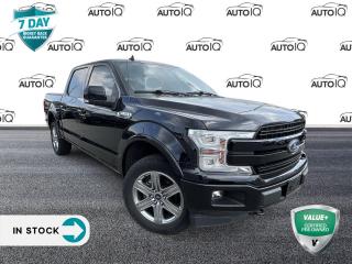 Recent Arrival!<br>Odometer is 39891 kilometers below market average!<br><br>4WD, Air Conditioning, Auto High-beam Headlights, Block heater, Brake assist, Electronic Stability Control, Exterior Parking Camera Rear, Fully automatic headlights<br><br>Illuminated entry, Power steering, Power windows, Rear step bumper, Remote keyless entry, Security system, Speed-sensing steering, Traction control.<br><br>Black 2019 Ford F-150 Lariat 4D SuperCrew 3.5L V6 EcoBoost 10-Speed Automatic 4WD<br><br><br>Reviews:<br>  * Many owners say the F-150s wide selection of handy and high-tech features plays a major role in its appeal, with the advanced parking and trailer maneuvering systems being common favourites. A commanding driving position, very spacious cabin, and relatively easy-to-use control layouts round out the package. Performance typically rates highly as well, especially from the EcoBoost engines. Source: autoTRADER.ca<p> </p>

<h4>VALUE+ CERTIFIED PRE-OWNED VEHICLE</h4>

<p>36-point Provincial Safety Inspection<br />
172-point inspection combined mechanical, aesthetic, functional inspection including a vehicle report card<br />
Warranty: 30 Days or 1500 KMS on mechanical safety-related items and extended plans are available<br />
Complimentary CARFAX Vehicle History Report<br />
2X Provincial safety standard for tire tread depth<br />
2X Provincial safety standard for brake pad thickness<br />
7 Day Money Back Guarantee*<br />
Market Value Report provided<br />
Complimentary 3 months SIRIUS XM satellite radio subscription on equipped vehicles<br />
Complimentary wash and vacuum<br />
Vehicle scanned for open recall notifications from manufacturer</p>

<p>SPECIAL NOTE: This vehicle is reserved for AutoIQs retail customers only. Please, No dealer calls. Errors & omissions excepted.</p>

<p>*As-traded, specialty or high-performance vehicles are excluded from the 7-Day Money Back Guarantee Program (including, but not limited to Ford Shelby, Ford mustang GT, Ford Raptor, Chevrolet Corvette, Camaro 2SS, Camaro ZL1, V-Series Cadillac, Dodge/Jeep SRT, Hyundai N Line, all electric models)</p>

<p>INSGMT</p>