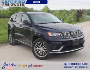 Used 2017 Jeep Grand Cherokee 4WD 4dr Summit | LEATHER | SUNROOF | NAV for sale in Orillia, ON