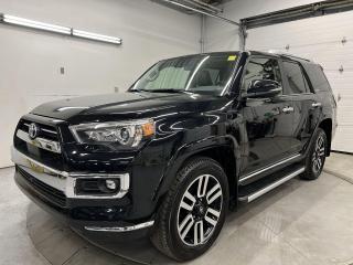 7-PASSENGER LIMITED 4x4 W/ ONLY 11,000 KMS!! Sunroof, heated/cooled leather seats, 360 camera w/ front & rear park sensors, navigation, blind spot monitor, rear cross-traffic alert, lane-departure alert, pre-collision system, adaptive cruise control, Apple CarPlay/Android Auto, 20-inch alloys, JBL premium audio, running boards, power seats w/ driver memory, dual-zone climate control, automatic headlights w/ auto highbeams, auto-dimming rearview mirror, garage door opener, leather-wrapped steering wheel, Bluetooth and Sirius XM!!!