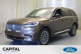 Used 2022 Lincoln Aviator Reserve AWD **One Owner, Local Trade, Leather, Sunroof, Nav, Heated/Cooled Seats, Power Liftgate** for sale in Regina, SK