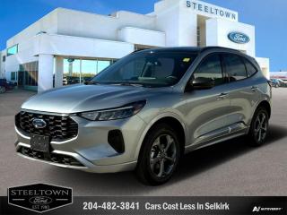 <b>Aluminum Wheels,  Synthetic Leather Seats,  Apple CarPlay,  Android Auto,  Power Liftgate!</b><br> <br> <br> <br>We value your TIME, we wont waste it or your gas is on us!   We offer extended test drives and if you cant make it out to us we will come straight to you!<br> <br>  This 2024 Ford Escape is engineered to be powerful, comfortable, and of course, stylish. <br> <br>This Ford Escape was built for an active lifestyle and offers plenty of options for you to hit the road in your own individual style. Whether you need a family SUV for soccer practice, a capable adventure vehicle, or both, the versatile Ford Escape has you covered. Built for those who live on the go, the 2024 Ford Escape is made to be unstoppable.<br> <br> This iconic silver metallic SUV  has an automatic transmission and is powered by a  180HP 1.5L 3 Cylinder Engine.<br> <br> Our Escapes trim level is ST-Line. This sporty ST-Line adds on aluminum wheels, body colored exterior styling and ActiveX synthetic leather seating upholstery, along with amazing standard features such as a power-operated liftgate for rear cargo access, LED headlights with automatic high beams, an 8-inch infotainment screen powered by SYNC 4 with wireless Apple CarPlay and Android Auto, FordPass Connect with 4G mobile internet hotspot access, and proximity keyless entry with push button start. Road safety features include blind spot detection, pre-collision assist with automatic emergency braking and a back-up camera, lane keeping assist, lane departure warning, and front and rear collision mitigation. Additional features include dual-zone climate control, front and rear cupholders, smart device remote engine start, and even more. This vehicle has been upgraded with the following features: Aluminum Wheels,  Synthetic Leather Seats,  Apple Carplay,  Android Auto,  Power Liftgate,  Blind Spot Detection,  Lane Keep Assist. <br><br> View the original window sticker for this vehicle with this url <b><a href=http://www.windowsticker.forddirect.com/windowsticker.pdf?vin=1FMCU9MN1RUA98016 target=_blank>http://www.windowsticker.forddirect.com/windowsticker.pdf?vin=1FMCU9MN1RUA98016</a></b>.<br> <br>To apply right now for financing use this link : <a href=http://www.steeltownford.com/?https://CreditOnline.dealertrack.ca/Web/Default.aspx?Token=bf62ebad-31a4-49e3-93be-9b163c26b54c&La target=_blank>http://www.steeltownford.com/?https://CreditOnline.dealertrack.ca/Web/Default.aspx?Token=bf62ebad-31a4-49e3-93be-9b163c26b54c&La</a><br><br> <br/> Total  cash rebate of $3500 is reflected in the price. Credit includes $3,500 Delivery Allowance.  7.99% financing for 84 months.  Incentives expire 2024-07-02.  See dealer for details. <br> <br>Family owned and operated in Selkirk for 35 Years.  <br>Steeltown Ford is located just 20 minutes North of the Perimeter Hwy, with an onsite banking center that offers free consultations. <br>Ask about our special dealer rates available through all major banks and credit unions.<br>Dealer retains all rebates, plus taxes, govt fees and Steeltown Protect Plus.<br>Steeltown Ford Protect Plus includes:<br>- Life Time Tire Warranty <br>Dealer Permit # 1039<br><br><br> Come by and check out our fleet of 100+ used cars and trucks and 250+ new cars and trucks for sale in Selkirk.  o~o