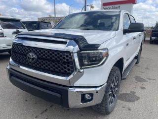 Fresh local trade this 2020 Tundra TRD Sport has it all! 4x4, Automatic, Off Road Skid Plates, Running Boards, Soft Tonneau Cover, Sunroof, Back Up Camera, and has a clean accident history so you can buy with confidence.