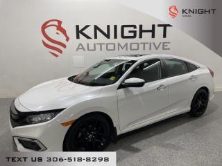 Used 2020 Honda Civic Sedan Touring l Heated Leather l Wireless Charger l Apple Carplay for sale in Moose Jaw, SK