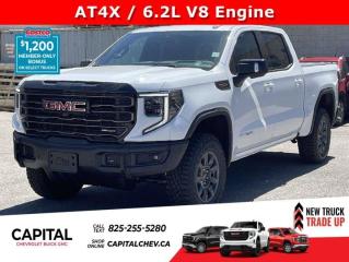 Boasts 15 Highway MPG and 17 City MPG! This GMC Sierra 1500 delivers a Gas V8 6.2L/376 engine powering this Automatic transmission. ENGINE, 6.2L ECOTEC3 V8 (420 hp [313 kW] @ 5600 rpm, 460 lb-ft of torque [624 Nm] @ 4100 rpm); featuring Dynamic Fuel Management, Wireless, Apple CarPlay / Wireless Android Auto, Wireless charging.*This GMC Sierra 1500 Comes Equipped with These Options *Wipers, front rain-sensing, Windows, power rear, express down, Windows, power front, drivers express up/down, Window, power, rear sliding with rear defogger, Window, power front, passenger express up/down, Wi-Fi Hotspot capable (Terms and limitations apply. See onstar.ca or dealer for details.), Wheels, 18 x 8.5 (45.7 cm x 21.6 cm) Painted aluminum with dark panted pockets, Wheels, 18 x 8.5 (45.7 cm x 21.6 cm) Gloss Black painted full-size, spare Aluminum, Wheelhouse liners, rear, USB Ports, 2, Charge/Data ports located inside centre console.* Visit Us Today *For a must-own GMC Sierra 1500 come see us at Capital Chevrolet Buick GMC Inc., 13103 Lake Fraser Drive SE, Calgary, AB T2J 3H5. Just minutes away!