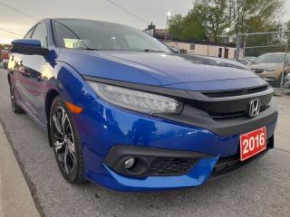 Used 2016 Honda Civic TOURING-LEATHER-NAVI-BK CAM-SUNROOF-BLUETOOTH-AUX for sale in Scarborough, ON
