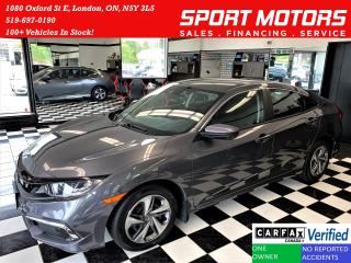Used 2019 Honda Civic LX+New Brakes+Remote Start+Lane Keep+CLEAN CARFAX for sale in London, ON