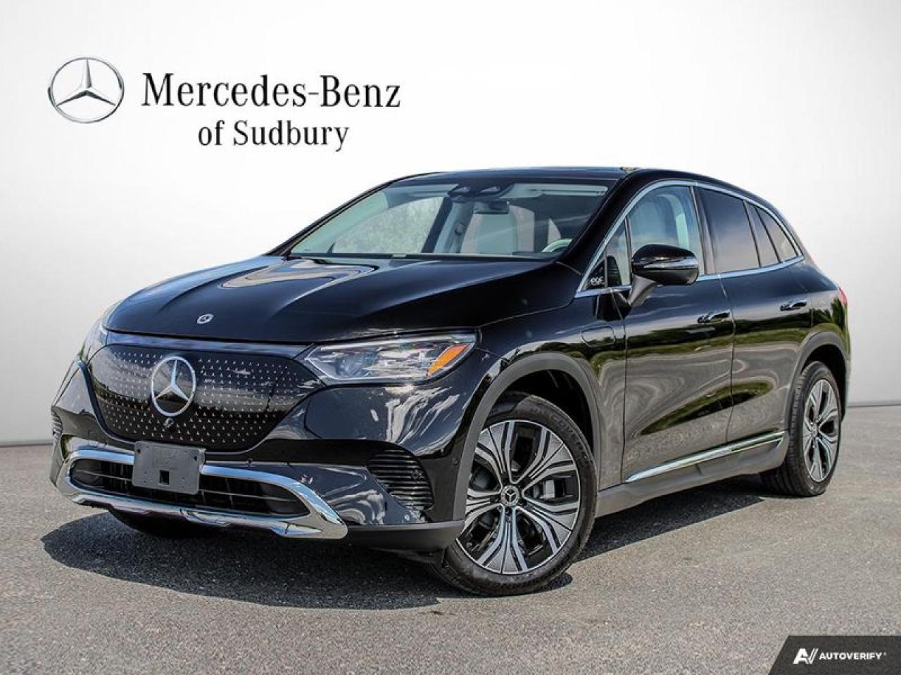 <b>Comfort Seats!</b><br> <br> <br> <br>Check out our wide selection of <b>NEW</b> and <b>PRE-OWNED</b> vehicles today!<br> <br>  This 2024 EQE SUV blends futuristic tech and traditional luxury features with zero tailpipe emissions. <br> <br>Mercedes foray into the EV space continues with this breathtaking EQE, featuring futuristic yet functional styling to ensure optimal efficiency and luxury whenever youre on the road. Clever ergonomics and comfort features cocoon all occupants in opulence, while intuitive safety and assistance tech ensure a stress-free drive.<br> <br> This obsidian black metallic SUV  has an automatic transmission and is powered by a  Electric engine.<br> <br> Our EQEs trim level is 350 4MATIC SUV. This stylish and elegant electric vehicle features great standard features such as E-ACTIVE BODY CONTROL, an expansive panoramic sunroof with a power sunshade, a power liftgate for rear cargo access, programmable projector beam LED headlights, and snazzy twin-spoke wheels. Interior features also include comfort front seats with heating and power adjustment, a heated leather steering wheel, mobile hotspot internet access, voice-activated dual-zone climate control, MB-Tex synthetic leather upholstery, a 15-speaker Burmester audio system, and an immersive infotainment system with smartphone integration, MBUX multimedia, MBUX Navigation, and SiriusXM streaming radio. Safety features also include PARKTRONIC automated parking sensors, blind spot detection, active braking assist, an aerial view camera system, and front and rear collision mitigation. This vehicle has been upgraded with the following features: Comfort Seats.  This is a demonstrator vehicle driven by a member of our staff and has just 867 kms.<br><br> <br>To apply right now for financing use this link : <a href=https://www.mercedes-benz-sudbury.ca/finance/apply-for-financing/ target=_blank>https://www.mercedes-benz-sudbury.ca/finance/apply-for-financing/</a><br><br> <br/> Weve discounted this vehicle $11500. See dealer for details. <br> <br>Mercedes-Benz of Sudbury is a new and pre-owned Mercedes-Benz dealership in Greater Sudbury. We proudly serve and ship to the Northern Ontario area. In our online showroom, youll find an outstanding selection of Mercedes-Benz cars and Mercedes-AMG vehicles you might not find so easily elsewhere. Or perhaps youre in the market for Mercedes-Benz vans or vehicles from our Corporate Fleet Program? We can help you with that too. We offer comprehensive service here at Mercedes-Benz of Sudbury!Our dealership also stocks Mercedes-AMG, and we welcome you to browse our inventory of Certified Pre-Owned vehiclesowning a Mercedes-Benz is quite affordable. We offer a variety of financing and leasing options to help get you behind the wheel of a Mercedes-Benz. And to keep it running optimally, we service and sell parts and accessories for your new Mercedes-Benz. Welcome to Mercedes-Benz of Sudbury! If you have any needs we havent yet addressed, then please contact us at 705-522-7777.<br> Come by and check out our fleet of 20+ used cars and trucks and 50+ new cars and trucks for sale in Sudbury.  o~o