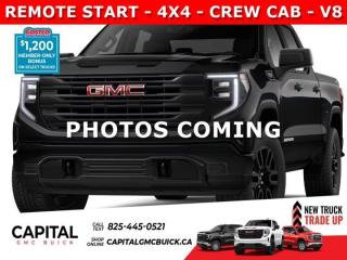 Get ready for this 2024 Sierra 1500 GRAPHITE EDITION! Equipped with the 5.3L V8 Engine and lots of other great options like Black 20 Inch Wheels, Body-colour bumpers, Remote Start, Pro Value Package, Rear camera, Trailering Package and so much more! CALL NOW!ASK ABOUT OUR SUPER LOW LEASE SPECIALAsk for the Internet Department for more information or book your test drive today! Text 365-601-8318 for fast answers at your fingertips!AMVIC Licensed Dealer - Licence Number B1044900Disclaimer: All prices are plus taxes and include all cash credits and loyalties. See dealer for details. AMVIC Licensed Dealer # B1044900