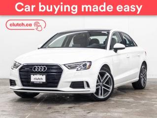 Used 2018 Audi A3 Progressiv AWD w/ Apple CarPlay, Rearview Cam, Bluetooth for sale in Toronto, ON