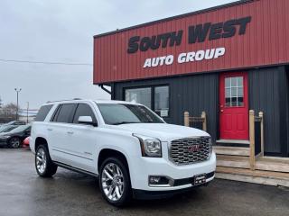 <div><strong>6.2L, V8 DENALI absolutely loaded. Sitting on 22 inch Chrome rims, full tint, 7 Passenger, Sunroof, Heads up display, heated/cooled seats, rear heated seats, Heated steering wheel, DVD, Back up cam, Navigation, Power Folding Step Bars, Power Folding mirrors, Power liftgate, Blind Spot, Adjustable Power foot pedals, Dual Climate Control, Apple Carplay/Android.</strong></div><div><br /></div><div><br /></div><div><strong>USB/AUX Input, Steering Wheel Controls, A/C, Power Windows, Locks, Mirrors, Cruise Control, Airbag, ABS, Traction Control, Tripometer, Cupholders</strong></div><div><br /></div><div><strong>VIEWINGS BY APPOINTMENT ONLY TEXT 519-670-3547 TO SCHEDULE.</strong></div><div><br /></div><div>At South West Auto Group, we are dedicated to help you along your car buying process with helpful, knowledge, and non-pressured staff to help along the way. Receive a CarFax, 150 Point safety inspection, and a clean up with every vehicle.</div><div>As part of our referral program, get paid when you send your family and friends and buy.</div><div>We want your trade-in! Get an instant Trade In Value on your vehicle: https://southwestautogroup.ca/trade-in-value/</div><div>Not sure about your credit, get a Free Credit Check that doesnt affect your credit score: https://southwestautogroup.ca/free-credit-check/</div><div>Our dedicated team of credit rebuilding professionals work hand and hand with some of the top lenders in Canada to achieve the best rate, term & payments. Apply online to get your easy, stress-free loan: https://southwestautogroup.ca/financing</div><div><br /></div><div> Good, Bad, No credit</div><div> $0 Down Options</div><div> Cashback Options</div><div> Existing Auto Loan</div><div> Second chance credit</div><div> Repossession</div><div> Divorce</div><div> Bankruptcy/Consumer Proposal</div><div> Pension & disability</div><div> Slow/late payments</div><div><br /></div><div></div><div><br /></div><div>*Our Staff put in the most effort to ensure the accuracy of the information listed above. Please confirm with a sales representative to confirm the accuracy of this information*</div>