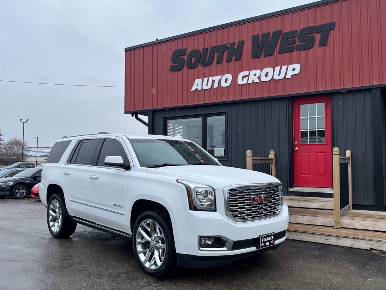 <div><strong>6.2L, V8 DENALI absolutely loaded. Sitting on 22 inch Chrome rims, full tint, 7 Passenger, Sunroof, Heads up display, heated/cooled seats, rear heated seats, Heated steering wheel, DVD, Back up cam, Navigation, Power Folding Step Bars, Power Folding mirrors, Power liftgate, Blind Spot, Adjustable Power foot pedals, Dual Climate Control, Apple Carplay/Android.</strong></div><div> </div><div> </div><div><strong>USB/AUX Input, Steering Wheel Controls, A/C, Power Windows, Locks, Mirrors, Cruise Control, Airbag, ABS, Traction Control, Tripometer, Cupholders</strong></div><div> </div><div><strong>VIEWINGS BY APPOINTMENT ONLY TEXT 519-670-3547 TO SCHEDULE.</strong></div><div> </div><div>At South West Auto Group, we are dedicated to help you along your car buying process with helpful, knowledge, and non-pressured staff to help along the way. Receive a CarFax, 150 Point safety inspection, and a clean up with every vehicle.</div><div>As part of our referral program, get paid when you send your family and friends and buy.</div><div>We want your trade-in! Get an instant Trade In Value on your vehicle: https://southwestautogroup.ca/trade-in-value/</div><div>Not sure about your credit, get a Free Credit Check that doesnt affect your credit score: https://southwestautogroup.ca/free-credit-check/</div><div>Our dedicated team of credit rebuilding professionals work hand and hand with some of the top lenders in Canada to achieve the best rate, term & payments. Apply online to get your easy, stress-free loan: https://southwestautogroup.ca/financing</div><div> </div><div>Good, Bad, No credit</div><div>$0 Down Options</div><div>Cashback Options</div><div>Existing Auto Loan</div><div>Second chance credit</div><div>Repossession</div><div>Divorce</div><div>Bankruptcy/Consumer Proposal</div><div>Pension & disability</div><div>Slow/late payments</div><div> </div><div> </div><div> </div><div>*Our Staff put in the most effort to ensure the accuracy of the information listed above. Please confirm with a sales representative to confirm the accuracy of this information*</div>