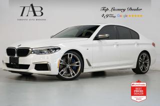 This Powerful 2020 BMW 5 Series M550i xDrive is a local Ontario vehicle with a clean Carfax report and remaining manufacture warranty until July 31, 2024 or 80,000kms. It is a high-performance variant of BMWs renowned 5 Series sedan, combining luxury, advanced technology, and exhilarating performance. It is powered by a 4.4-liter TwinPower Turbo V8 engine, producing 523 horsepower and 553 lb-ft of torque.

Key Features Includes:

- M550i
- V8
- M Performance
- Navigation
- Bluetooth
- Sunroof
- Surround Camera System
- Parking Sensors
- Heads up Display
- Harman Kardon Sound System
- Sirius XM Radio
- BMW Assist
- Front and Rear Heated Seats
- Front Ventilated Seats
- Heated Steering Wheel
- Cruise Control
- Pedestrian Warning Active
- Frontal Collision Warning
- Side Collision Warning
- Lane Departure Warning
- Active Blind Spot Detection
- Cross Traffic Warning
- Blue Brake Calipers
- 20" M Sport Alloy Wheels  

NOW OFFERING 3 MONTH DEFERRED FINANCING PAYMENTS ON APPROVED CREDIT.

 Looking for a top-rated pre-owned luxury car dealership in the GTA? Look no further than Toronto Auto Brokers (TAB)! Were proud to have won multiple awards, including the 2024 AutoTrader Best Priced Dealer, 2024 CBRB Dealer Award, the Canadian Choice Award 2024, the 2024 BNS Award, the 2024 Three Best Rated Dealer Award, and many more!

With 30 years of experience serving the Greater Toronto Area, TAB is a respected and trusted name in the pre-owned luxury car industry. Our 30,000 sq.Ft indoor showroom is home to a wide range of luxury vehicles from top brands like BMW, Mercedes-Benz, Audi, Porsche, Land Rover, Jaguar, Aston Martin, Bentley, Maserati, and more. And we dont just serve the GTA, were proud to offer our services to all cities in Canada, including Vancouver, Montreal, Calgary, Edmonton, Winnipeg, Saskatchewan, Halifax, and more.

At TAB, were committed to providing a no-pressure environment and honest work ethics. As a family-owned and operated business, we treat every customer like family and ensure that every interaction is a positive one. Come experience the TAB Lifestyle at its truest form, luxury car buying has never been more enjoyable and exciting!

We offer a variety of services to make your purchase experience as easy and stress-free as possible. From competitive and simple financing and leasing options to extended warranties, aftermarket services, and full history reports on every vehicle, we have everything you need to make an informed decision. We welcome every trade, even if youre just looking to sell your car without buying, and when it comes to financing or leasing, we offer same day approvals, with access to over 50 lenders, including all of the banks in Canada. Feel free to check out your own Equifax credit score without affecting your credit score, simply click on the Equifax tab above and see if you qualify.

So if youre looking for a luxury pre-owned car dealership in Toronto, look no further than TAB! We proudly serve the GTA, including Toronto, Etobicoke, Woodbridge, North York, York Region, Vaughan, Thornhill, Richmond Hill, Mississauga, Scarborough, Markham, Oshawa, Peteborough, Hamilton, Newmarket, Orangeville, Aurora, Brantford, Barrie, Kitchener, Niagara Falls, Oakville, Cambridge, Kitchener, Waterloo, Guelph, London, Windsor, Orillia, Pickering, Ajax, Whitby, Durham, Cobourg, Belleville, Kingston, Ottawa, Montreal, Vancouver, Winnipeg, Calgary, Edmonton, Regina, Halifax, and more.

Call us today or visit our website to learn more about our inventory and services. And remember, all prices exclude applicable taxes and licensing, and vehicles can be certified at an additional cost of $799.
