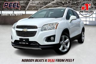 2016 Chevrolet Trax LTZ AWD | Heated Leather Seats | Remote Start | Bose Premium Audio System | Power Sunroof | Bluetooth | Back-up Camera | Trailer Hitch Receiver

Clean Carfax No Accidents

Experience the versatility and reliability of the 2016 Chevrolet Trax LTZ AWD. This compact SUV is designed to tackle urban streets and countryside roads with ease. Equipped with all-wheel drive capability, it offers enhanced traction and stability in varying road conditions, ensuring a smooth and confident driving experience. The LTZ trim adds a touch of luxury with premium features such as leather-appointed seating and advanced technology like the Chevrolet MyLink infotainment system. With its spacious interior and smart storage solutions, the Trax offers ample room for passengers and cargo, making it perfect for both daily commutes and weekend getaways. Whether navigating city streets or venturing off the beaten path, the 2016 Chevrolet Trax LTZ AWD delivers comfort, convenience, and peace of mind every mile of the way.
______________________________________________________

Engage & Explore with Peel Chrysler: Whether youre inquiring about our latest offers or seeking guidance, 1-866-652-6197 connects you directly. Dive deeper online or connect with our team to navigate your automotive journey seamlessly.

WE TAKE ALL TRADES & CREDIT. WE SHIP ANYWHERE IN CANADA! OUR TEAM IS READY TO SERVE YOU 7 DAYS! COME SEE WHY NOBODY BEATS A DEAL FROM PEEL! Your Source for ALL make and models used cars and trucks
______________________________________________________

*FREE CarFax (click the link above to check it out at no cost to you!)*

*FULLY CERTIFIED! (Have you seen some of these other dealers stating in their advertisements that certification is an additional fee? NOT HERE! Our certification is already included in our low sale prices to save you more!)

______________________________________________________

Peel Chrysler  A Trusted Destination: Based in Port Credit, Ontario, we proudly serve customers from all corners of Ontario and Canada including Toronto, Oakville, North York, Richmond Hill, Ajax, Hamilton, Niagara Falls, Brampton, Thornhill, Scarborough, Vaughan, London, Windsor, Cambridge, Kitchener, Waterloo, Brantford, Sarnia, Pickering, Huntsville, Milton, Woodbridge, Maple, Aurora, Newmarket, Orangeville, Georgetown, Stouffville, Markham, North Bay, Sudbury, Barrie, Sault Ste. Marie, Parry Sound, Bracebridge, Gravenhurst, Oshawa, Ajax, Kingston, Innisfil and surrounding areas. On our website www.peelchrysler.com, you will find a vast selection of new vehicles including the new and used Ram 1500, 2500 and 3500. Chrysler Grand Caravan, Chrysler Pacifica, Jeep Cherokee, Wrangler and more. All vehicles are priced to sell. We deliver throughout Canada. website or call us 1-866-652-6197. 

Your Journey, Our Commitment: Beyond the transaction, Peel Chrysler prioritizes your satisfaction. While many of our pre-owned vehicles come equipped with two keys, variations might occur based on trade-ins. Regardless, our commitment to quality and service remains steadfast. Experience unmatched convenience with our nationwide delivery options. All advertised prices are for cash sale only. Optional Finance and Lease terms are available. A Loan Processing Fee of $499 may apply to facilitate selected Finance or Lease options. If opting to trade an encumbered vehicle towards a purchase and require Peel Chrysler to facilitate a lien payout on your behalf, a Lien Payout Fee of $299 may apply. Contact us for details. Peel Chrysler Pre-Owned Vehicles come standard with only one key.