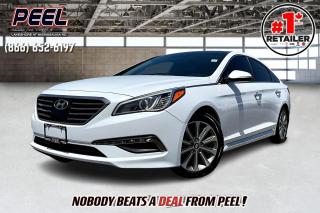 2017 Hyundai Sonata Limited | Ice White Pearl | FULLY LOADED | Heated & Ventilated Leather Seats | Dual-pane Panoramic Sunroof | Safety Tech | Heated Steering Wheel | Apple CarPlay & Android Auto | Bluetooth | Navigation | Parking Sensors | Adaptive Cruise Control | Lane Keep Assist | Forward Collision Warning | Blind Spot Monitoring

Clean Carfax No Accidents

Experience luxury and advanced technology with the 2017 Hyundai Sonata Limited, fully loaded and finished in Ice White Pearl. This elegant sedan features heated and ventilated leather seats, a dual-pane panoramic sunroof, and comprehensive safety tech including adaptive cruise control, lane keep assist, forward collision warning, and blind spot monitoring. Enjoy seamless connectivity with Apple CarPlay, Android Auto, Bluetooth, and a navigation system displayed on a high-resolution touchscreen. Additional amenities include a heated steering wheel and parking sensors, making this Sonata the epitome of comfort and sophistication.
______________________________________________________

Engage & Explore with Peel Chrysler: Whether youre inquiring about our latest offers or seeking guidance, 1-866-652-6197 connects you directly. Dive deeper online or connect with our team to navigate your automotive journey seamlessly.

WE TAKE ALL TRADES & CREDIT. WE SHIP ANYWHERE IN CANADA! OUR TEAM IS READY TO SERVE YOU 7 DAYS! COME SEE WHY NOBODY BEATS A DEAL FROM PEEL! Your Source for ALL make and models used cars and trucks
______________________________________________________

*FREE CarFax (click the link above to check it out at no cost to you!)*

*FULLY CERTIFIED! (Have you seen some of these other dealers stating in their advertisements that certification is an additional fee? NOT HERE! Our certification is already included in our low sale prices to save you more!)

______________________________________________________

Peel Chrysler  A Trusted Destination: Based in Port Credit, Ontario, we proudly serve customers from all corners of Ontario and Canada including Toronto, Oakville, North York, Richmond Hill, Ajax, Hamilton, Niagara Falls, Brampton, Thornhill, Scarborough, Vaughan, London, Windsor, Cambridge, Kitchener, Waterloo, Brantford, Sarnia, Pickering, Huntsville, Milton, Woodbridge, Maple, Aurora, Newmarket, Orangeville, Georgetown, Stouffville, Markham, North Bay, Sudbury, Barrie, Sault Ste. Marie, Parry Sound, Bracebridge, Gravenhurst, Oshawa, Ajax, Kingston, Innisfil and surrounding areas. On our website www.peelchrysler.com, you will find a vast selection of new vehicles including the new and used Ram 1500, 2500 and 3500. Chrysler Grand Caravan, Chrysler Pacifica, Jeep Cherokee, Wrangler and more. All vehicles are priced to sell. We deliver throughout Canada. website or call us 1-866-652-6197. 

Your Journey, Our Commitment: Beyond the transaction, Peel Chrysler prioritizes your satisfaction. While many of our pre-owned vehicles come equipped with two keys, variations might occur based on trade-ins. Regardless, our commitment to quality and service remains steadfast. Experience unmatched convenience with our nationwide delivery options. All advertised prices are for cash sale only. Optional Finance and Lease terms are available. A Loan Processing Fee of $499 may apply to facilitate selected Finance or Lease options. If opting to trade an encumbered vehicle towards a purchase and require Peel Chrysler to facilitate a lien payout on your behalf, a Lien Payout Fee of $299 may apply. Contact us for details. Peel Chrysler Pre-Owned Vehicles come standard with only one key.