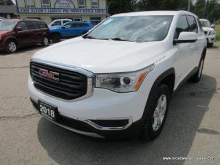 Used 2018 GMC Acadia GREAT VALUE SLE-MODEL 7 PASSENGER 2.5L - DOHC.. BENCH & THIRD ROW.. TOUCH SCREEN DISPLAY.. BACK-UP-CAMERA.. BLUETOOTH SYSTEM.. for sale in Bradford, ON