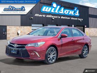 Look at this certified 2017 Toyota Camry XSE Leather Trim, Sunroof, Nav, Heated Seats, Bluetooth, Rear Camera, Alloy Wheels and more!. Its Automatic transmission and 2.5 L engine will keep you going. This Toyota Camry has the following options: Sunroof, Reverse Camera, Leather, Bluetooth, Heated Seats, Power Locks, Power Mirrors, and Alloy Wheels. Test drive this vehicle at Mark Wilsons Better Used Cars, 5055 Whitelaw Road, Guelph, ON N1H 6J4.60+ years of World Class Service!650+ Live Market Priced VEHICLES! ONE MASSIVE LOCATION!No unethical Penalties or tricks for paying cash!Free Local Delivery Available!FINANCING! - Better than bank rates! 6 Months No Payments available on approved credit OAC. Zero Down Available. We have expert licensed credit specialists to secure the best possible rate for you and keep you on budget ! We are your financing broker, let us do all the leg work on your behalf! Click the RED Apply for Financing button to the right to get started or drop in today!BAD CREDIT APPROVED HERE! - You dont need perfect credit to get a vehicle loan at Mark Wilsons Better Used Cars! We have a dedicated licensed team of credit rebuilding experts on hand to help you get the car of your dreams!WE LOVE TRADE-INS! - Top dollar trade-in values!SELL us your car even if you dont buy ours! HISTORY: Free Carfax report included.Certification included! No shady fees for safety!EXTENDED WARRANTY: Available30 DAY WARRANTY INCLUDED: 30 Days, or 3,000 km (mechanical items only). No Claim Limit (abuse not covered)5 Day Exchange Privilege! *(Some conditions apply)CASH PRICES SHOWN: Excluding HST and Licensing Fees.2019 - 2024 vehicles may be daily rentals. Please inquire with your Salesperson.