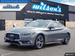 Used 2018 Infiniti Q60 3.0t Premium AWD, Leather, Nav, Sunroof, Heated Seats, Bluetooth, Rear Camera, New Tires! for sale in Guelph, ON