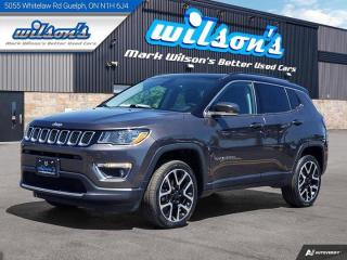 Come see this certified 2018 Jeep Compass Limited 4WD, Leather, Pano Roof, Nav, Heated Steering + Seats, Power Liftgate, CarPlay and more!. Its Automatic transmission and 2.4 L engine will keep you going. This Jeep Compass features the following options: Reverse Camera, Panoramic Roof, Navigation System, Leather, Air Conditioning, 4WD, Bluetooth, Heated Seats, and Tilt Steering Wheel. Test drive this vehicle at Mark Wilsons Better Used Cars, 5055 Whitelaw Road, Guelph, ON N1H 6J4.60+ years of World Class Service!650+ Live Market Priced VEHICLES! ONE MASSIVE LOCATION!No unethical Penalties or tricks for paying cash!Free Local Delivery Available!FINANCING! - Better than bank rates! 6 Months No Payments available on approved credit OAC. Zero Down Available. We have expert licensed credit specialists to secure the best possible rate for you and keep you on budget ! We are your financing broker, let us do all the leg work on your behalf! Click the RED Apply for Financing button to the right to get started or drop in today!BAD CREDIT APPROVED HERE! - You dont need perfect credit to get a vehicle loan at Mark Wilsons Better Used Cars! We have a dedicated licensed team of credit rebuilding experts on hand to help you get the car of your dreams!WE LOVE TRADE-INS! - Top dollar trade-in values!SELL us your car even if you dont buy ours! HISTORY: Free Carfax report included.Certification included! No shady fees for safety!EXTENDED WARRANTY: Available30 DAY WARRANTY INCLUDED: 30 Days, or 3,000 km (mechanical items only). No Claim Limit (abuse not covered)5 Day Exchange Privilege! *(Some conditions apply)CASH PRICES SHOWN: Excluding HST and Licensing Fees.2019 - 2024 vehicles may be daily rentals. Please inquire with your Salesperson.