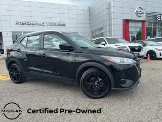 Used 2022 Nissan Kicks ONE OWNER TRADE! LOW KM NISSAN CERTIFIED PRE OWNED KICKS SV. WINDOWS,LOCKS,APPLE CARPLA/ANDROID AUT, FORWARD COLLISION WARNING, LANE DEPARTURE WARNING ETC. NISSAN CERTIFIED PRE OWNED! for sale in Toronto, ON