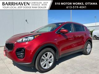 Just IN... 2017 Kia Sportage LX AWD with Ultra Low KMs. Some of the Feature Options included in the Trim Package are 2.4L L4 DOHC 16-valve Engine, 6-speed automatic transmission with manual mode, 17-inch alloy wheels, All-wheel drive with Drive mode select (Eco/Normal/Sport), 5-inch LCD audio display, Rear view camera, Heated front seats, Bucket front seats, 60/40-split folding rear bench seat, AM/FM/CD stereo radio, Air Conditioning, Bluetooth Wireless Technology, Cruise control steering wheel mounted, Power Door Locks, Power windows with driver one-touch express up/down, Steering wheel-mounted audio controls, Remote Keyless Entry, SiriusXM satellite radio, Auxiliary input jack and USB port & More. The Kia includes a Clean Car-Proof Report Free of any Insurance or Collison Claims. The Kia has undergone a Complete Detail Cleaning and is all ready for YOU. Nobody deals like Barrhaven Jeep Dodge Ram, come and see us today and we will show you why!!